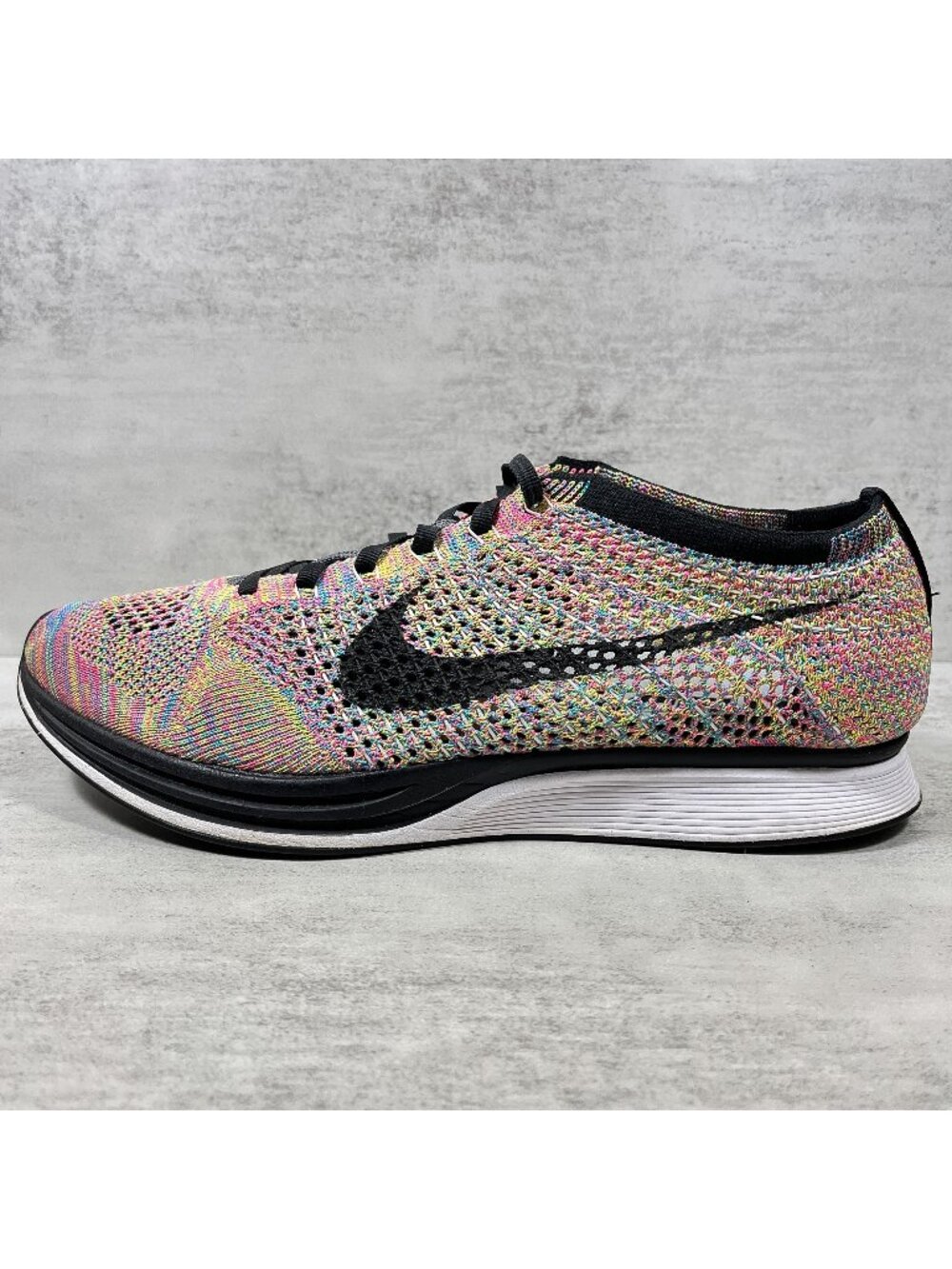 Nike Flynknit Racer Running Shoes - Men's Size 11 - Multi-color